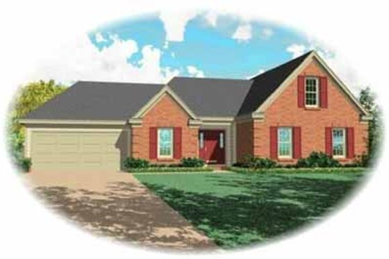 Exterior - Front Elevation for Traditional House Plan #81-252 - 3 bed, 2 bath