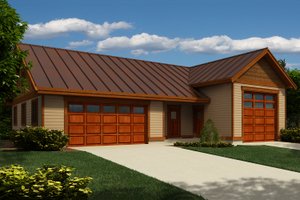 Architectural House Design - Country Exterior - Front Elevation Plan #118-138