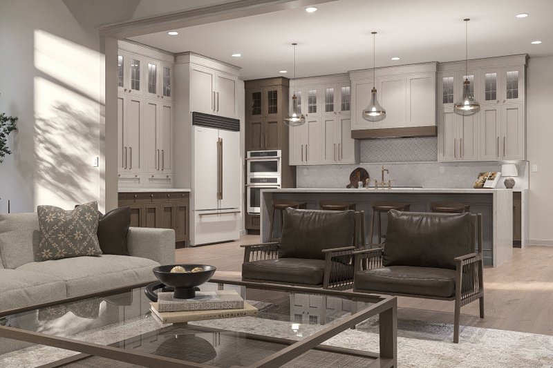 Architectural House Design - Interior - Family Room 3 for Cottage House Plan #455-784 - 3 bed, 2.5 bath