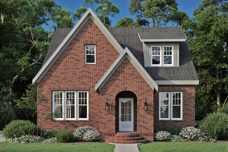 House Plan Design - Tudor Exterior - Front Elevation Plan #461-101