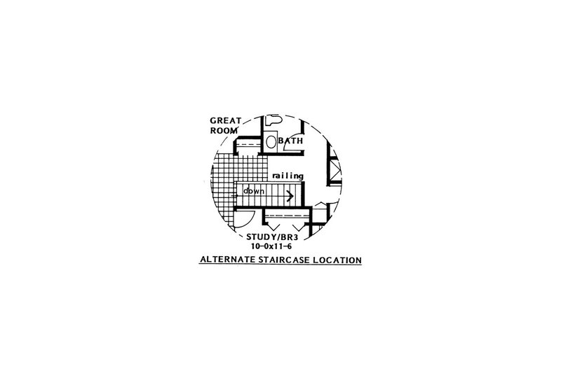 Dream House Plan - Floor Plan - Other Floor for Mediterranean House Plan #126-124 - 3 bed, 2.5 bath