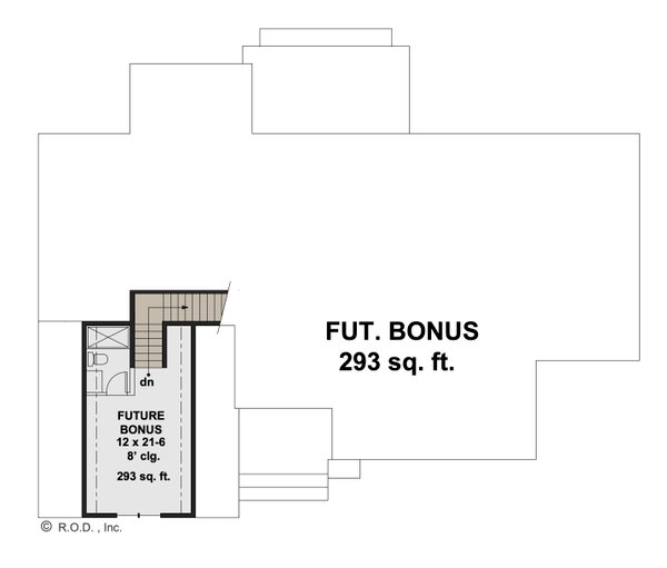 House Blueprint - Farmhouse Floor Plan - Upper Floor Plan #51-1217