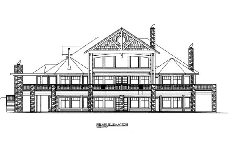 Craftsman Style House Plan 4 Beds 4.5 Baths 6970 Sq/Ft Plan 117617