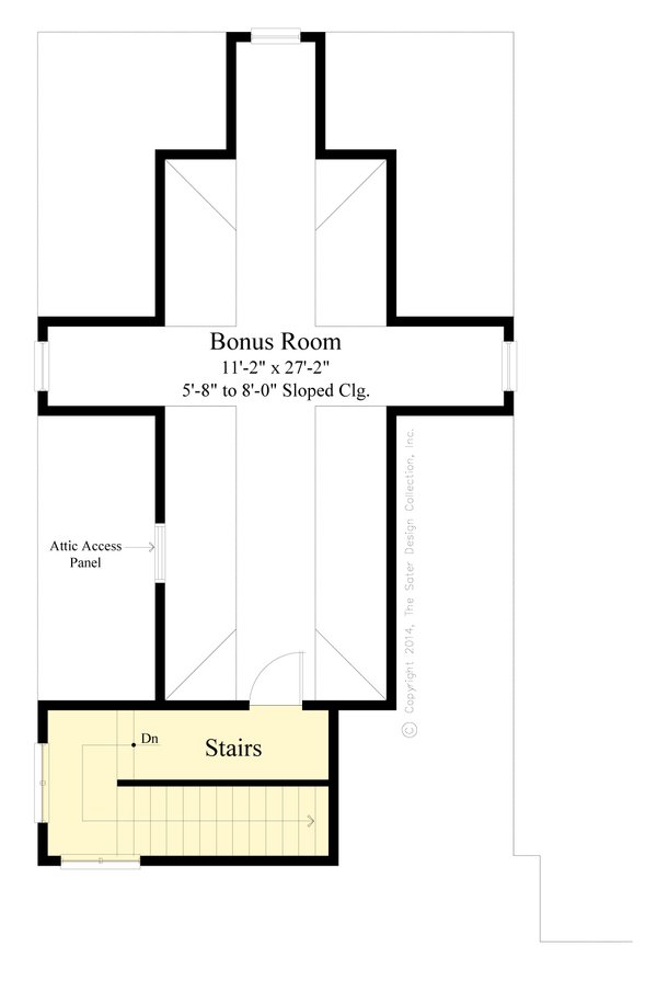 Farmhouse Floor Plan - Upper Floor Plan #930-540