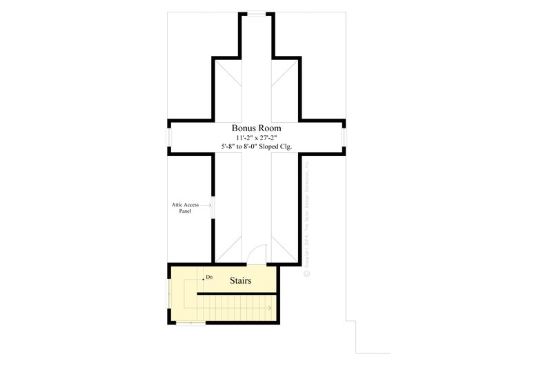 House Blueprint - Floor Plan - Upper Floor for Farmhouse House Plan #930-540 - 3 bed, 4 bath