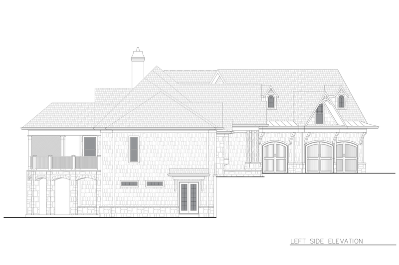 House Design - Exterior - Other Elevation for Craftsman House Plan #54-700 - 3 bed, 2 bath