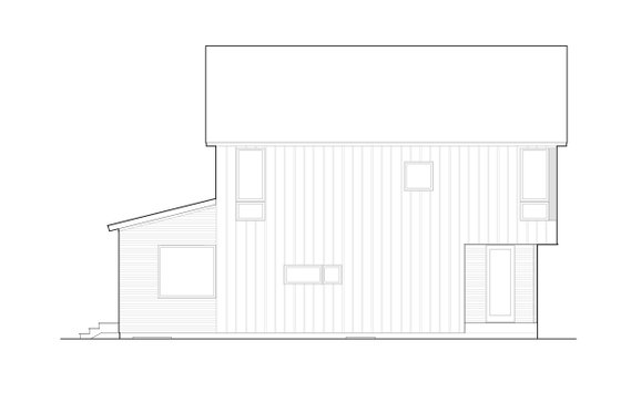Exterior - Other Elevation for Modern House Plan #909-3 - 2 bed, 1.5 bath
