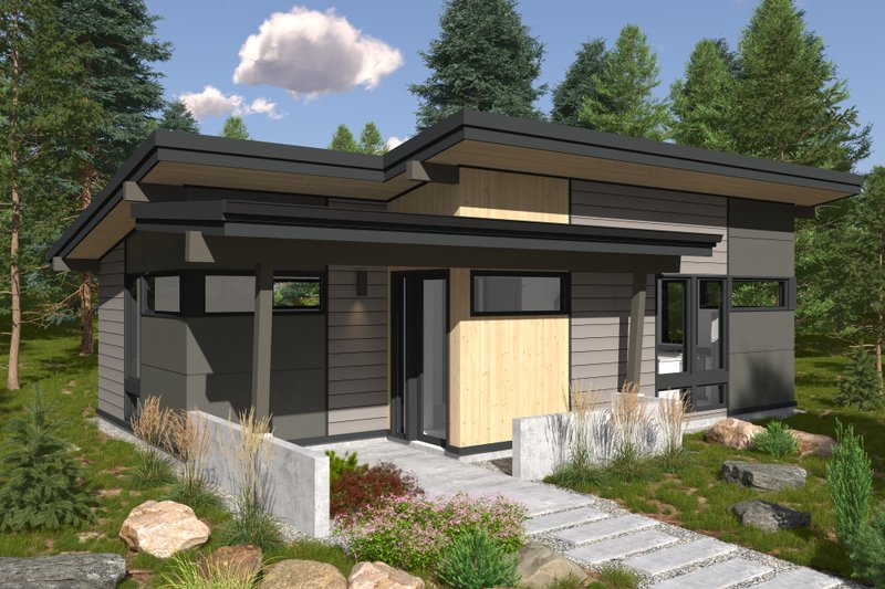 Dream House Plan - Modern Exterior - Front Elevation Plan #895-147