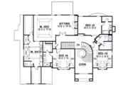 European Style House Plan - 4 Beds 4.5 Baths 4339 Sq/Ft Plan #67-622 