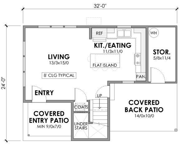 Home Plan - Farmhouse Floor Plan - Main Floor Plan #1105-2