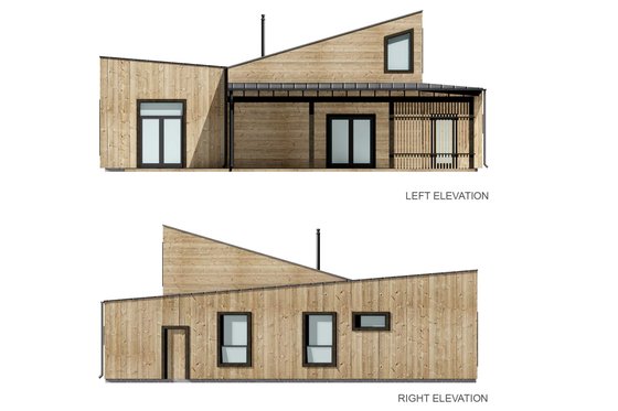 Exterior - Other Elevation 1 for Cabin House Plan #924-16 - 3 bed, 2 bath