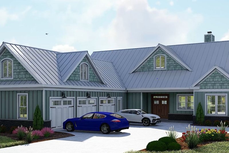House Blueprint - Exterior - Other Elevation 1 for Southern House Plan #932-1180 - 3 bed, 3 bath