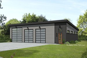 Contemporary Exterior - Front Elevation Plan #932-652