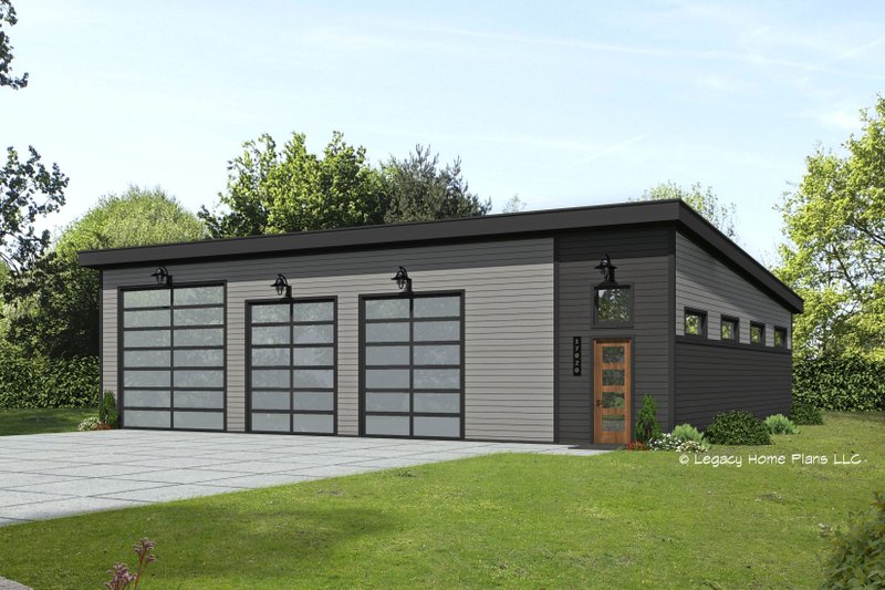 Dream House Plan - Contemporary Exterior - Front Elevation Plan #932-652