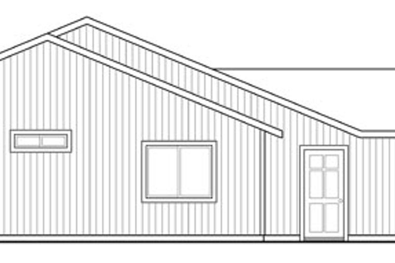 Home Plan - Exterior - Other Elevation for Ranch House Plan #124-888 - 4 bed, 2 bath