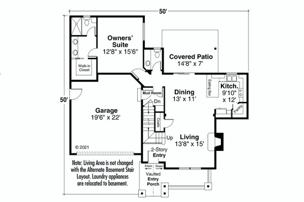 Home Plan - Country Floor Plan - Other Floor Plan #124-1215