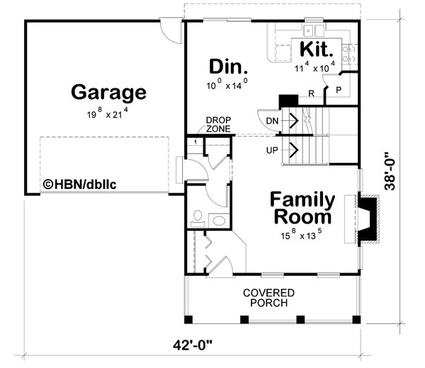 House Blueprint - Traditional Floor Plan - Main Floor Plan #20-2580