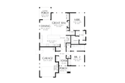 European Style House Plan - 2 Beds 2 Baths 1297 Sq/Ft Plan #48-1193 