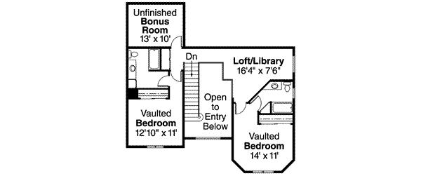 Home Plan - Farmhouse Floor Plan - Upper Floor Plan #124-407