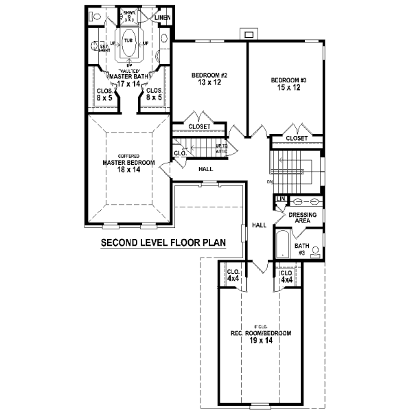 European Floor Plan - Upper Floor Plan #81-13879