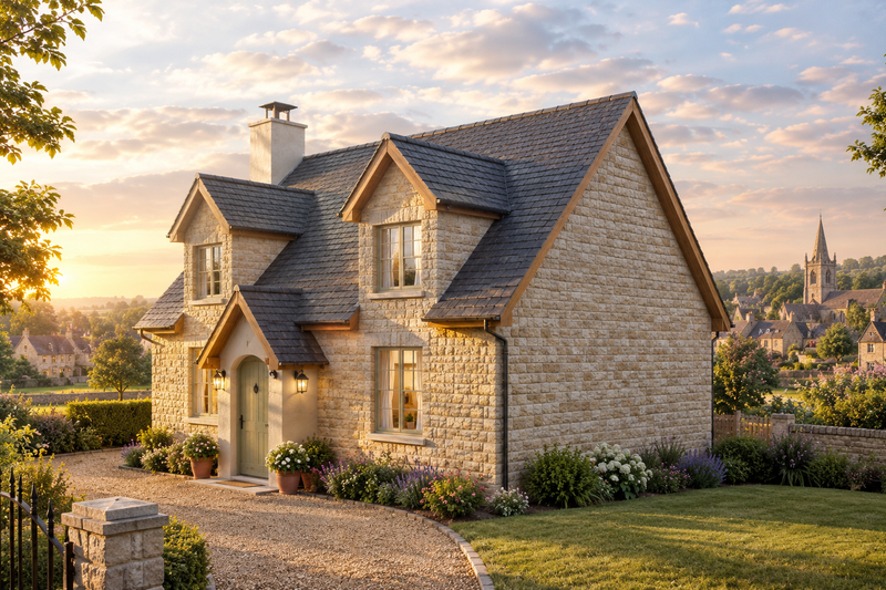 Dream House Plan - Exterior - Front Elevation 3 for European House Plan #542-5 - 2 bed, 1 bath