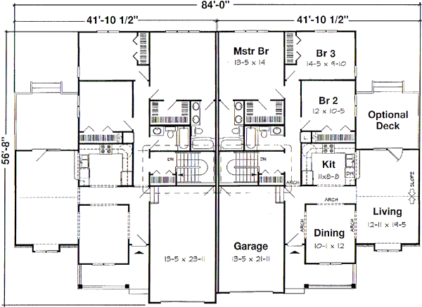 Ranch Floor Plan - Main Floor Plan #312-597