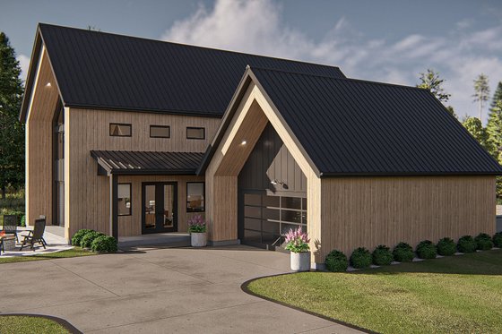 Exterior - Other Elevation for Barndominium House Plan #455-340 - 3 bed, 2.5 bath