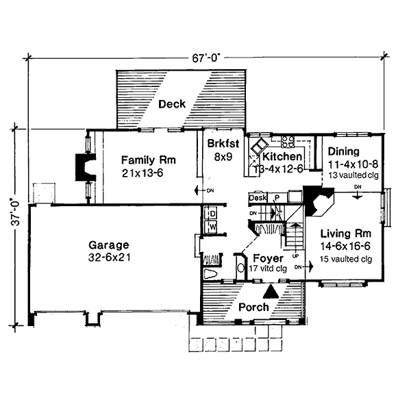 Traditional Floor Plan - Main Floor Plan #320-479