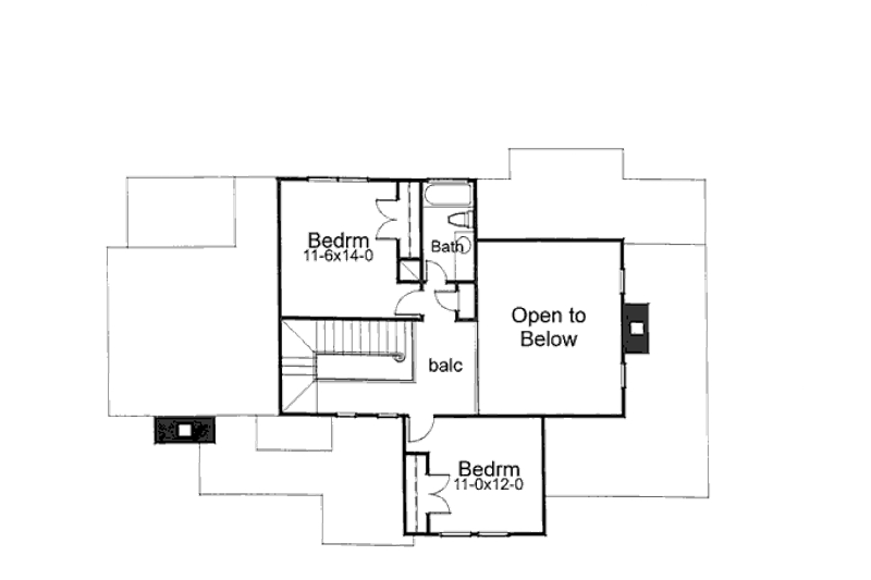 Dream House Plan - Floor Plan - Upper Floor for Country House Plan #120-140 - 3 bed, 3 bath