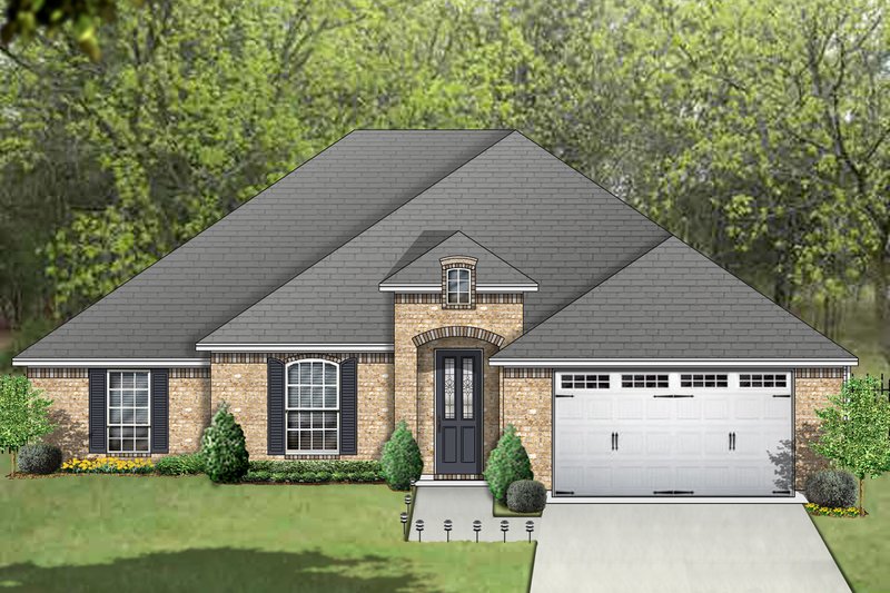 Dream House Plan - Traditional Exterior - Front Elevation Plan #84-605