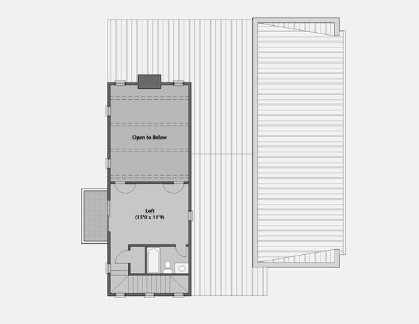 Modern Floor Plan - Upper Floor Plan #531-5