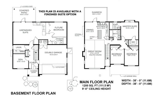 Farmhouse Floor Plan - Other Floor Plan #1100-36