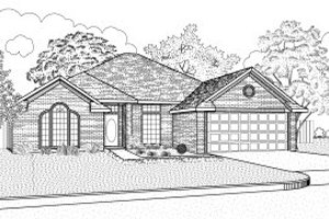 Traditional Exterior - Front Elevation Plan #65-317