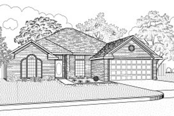 Exterior - Front Elevation for Traditional House Plan #65-317 - 3 bed, 2 bath