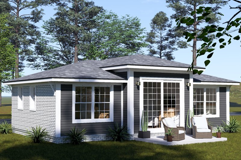 House Blueprint - Exterior - Other Elevation 1 for Modern House Plan #513-2472 - 2 bed, 2 bath