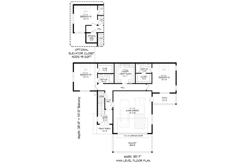 Dream House Plan - Floor Plan - Main Floor 1 for Contemporary House Plan #932-1302 - 3 bed, 3.5 bath