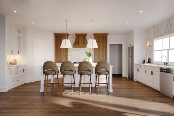 Interior - Kitchen for Farmhouse House Plan #1117-44 - 4 bed, 3.5 bath