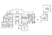 Mediterranean Style House Plan - 4 Beds 4.5 Baths 3882 Sq/Ft Plan #411-271 