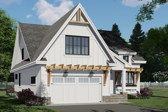 Exterior - Front Elevation 3 for Farmhouse House Plan #51-1215 - 4 bed, 3 bath