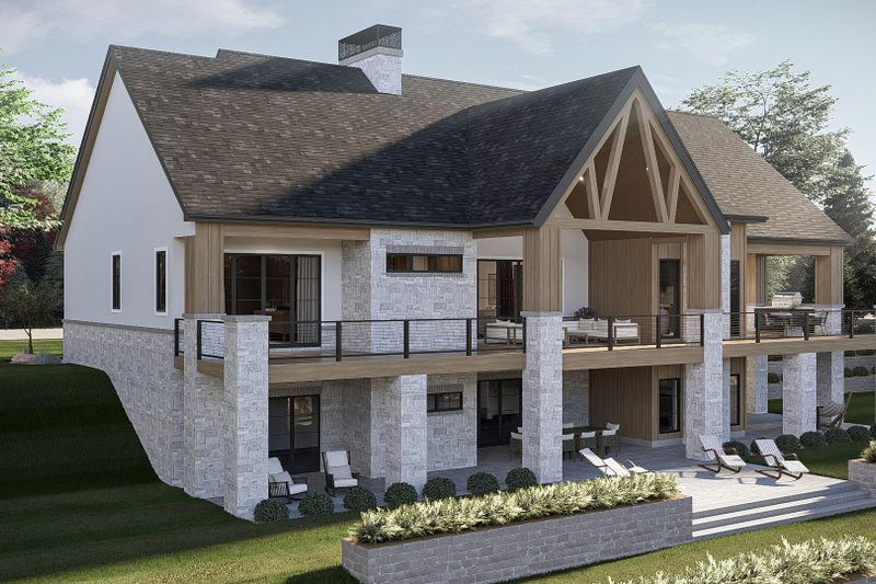 Home Plan - Exterior - Other Elevation 2 for Beach House Plan #455-820 - 2 bed, 2.5 bath