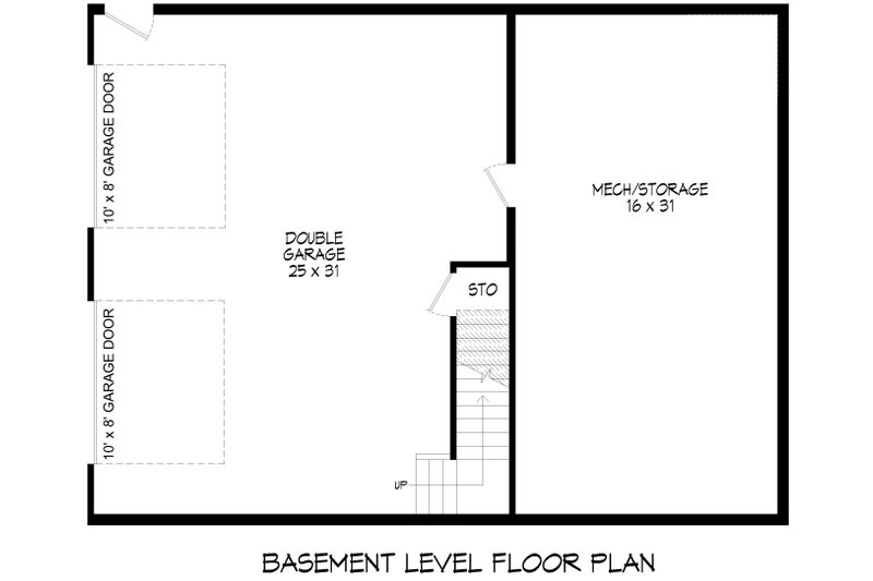 Architectural House Design - Floor Plan - Lower Floor for Country House Plan #932-995 - 3 bed, 2 bath