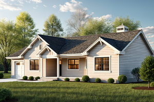 Ranch Exterior - Front Elevation Plan #30-231