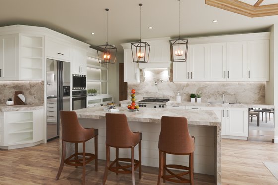 Interior - Kitchen for Craftsman House Plan #54-571 - 4 bed, 2.5 bath