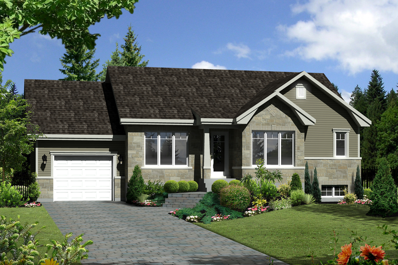 Ranch Style House Plan - 2 Beds 1 Baths 1064 Sq/Ft Plan #25-4547