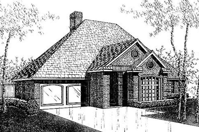 Dream House Plan - Traditional Exterior - Front Elevation Plan #310-897