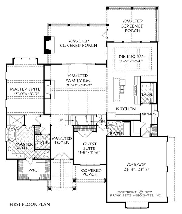 Dream House Plan - Craftsman Floor Plan - Main Floor Plan #927-983