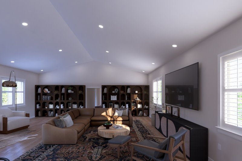 House Blueprint - Interior - Family Room 6 for Barndominium House Plan #1060-506 - 8 bed, 5 bath