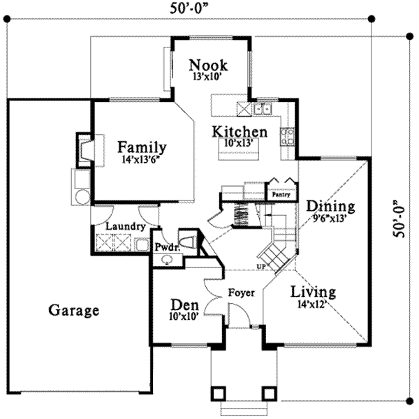 Traditional Floor Plan - Main Floor Plan #78-116