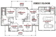 Traditional Style House Plan - 4 Beds 3.5 Baths 2859 Sq/Ft Plan #63-209 