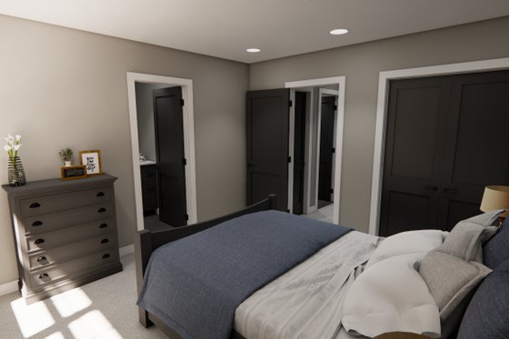 Interior - Bedroom 1 for Craftsman House Plan #51-1373 - 4 bed, 3.5 bath